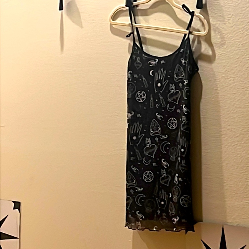 Witchy dress with Ouija print
